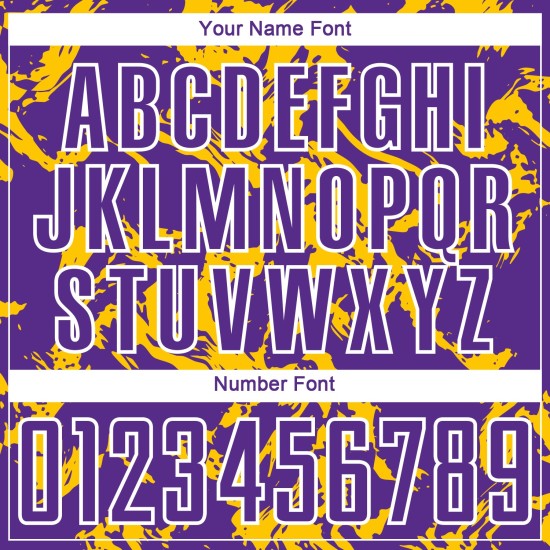 Goud-wit vloeibaar voetbal sublimatie aangepast uniform shirt abstract paars Goud-wit vloeibaar voetbal sublimatie aangepast uniform shirt abstract paars