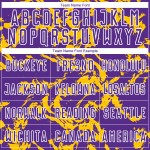 Goud-wit vloeibaar voetbal sublimatie aangepast uniform shirt abstract paars Goud-wit vloeibaar voetbal sublimatie aangepast uniform shirt abstract paars