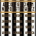 Goudkleurige uniforme lijn zwart wit oud voetbalshirt op maat sublimatie Goudkleurige uniforme lijn zwart wit oud voetbalshirt op maat sublimatie