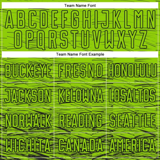 Uniform Voetbal Neon Groen Sublimatie Aangepast Zwart Jersey