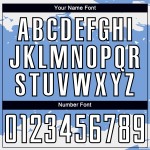 Blauw Wit-Zwart Sublimatie Jersey Aangepast Fragment Abstract Voetbal Licht Uniform Kunst Blauw Wit-Zwart Sublimatie Jersey Aangepast Fragment Abstract Voetbal Licht Uniform Kunst