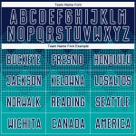 Uniform Sublimatie Aqua Soccer Marineblauw-Wit Aangepast Jersey