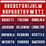 Jersey Rood Fade Sublimatie Wit-Marineblauw Lange Mouw Voetbal Mode Uniform Aangepast Jersey Rood Fade Sublimatie Wit-Marineblauw Lange Mouw Voetbal Mode Uniform Aangepast