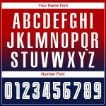 Jersey Rood Fade Sublimatie Wit-Marineblauw Lange Mouw Voetbal Mode Uniform Aangepast Jersey Rood Fade Sublimatie Wit-Marineblauw Lange Mouw Voetbal Mode Uniform Aangepast