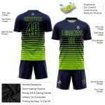 Fade Soccer Navy Uniform Sublimatie Groen Jersey Mode Krijtstreep Neon Aangepast Fade Soccer Navy Uniform Sublimatie Groen Jersey Mode Krijtstreep Neon Aangepast