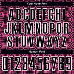 Aangepast shirt zwart-wit uniform vormen sublimatie voetbal geometrisch roze Aangepast shirt zwart-wit uniform vormen sublimatie voetbal geometrisch roze