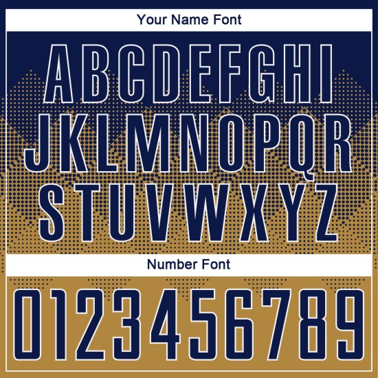 Marineblauw-wit aangepast voetbalshirt, oud sublimatie-uniform, goud Marineblauw-wit aangepast voetbalshirt, oud sublimatie-uniform, goud