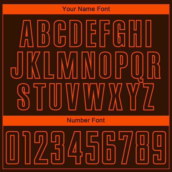 Voetbalshirt Oranje Sublimatie Uniform Aangepast Bruin