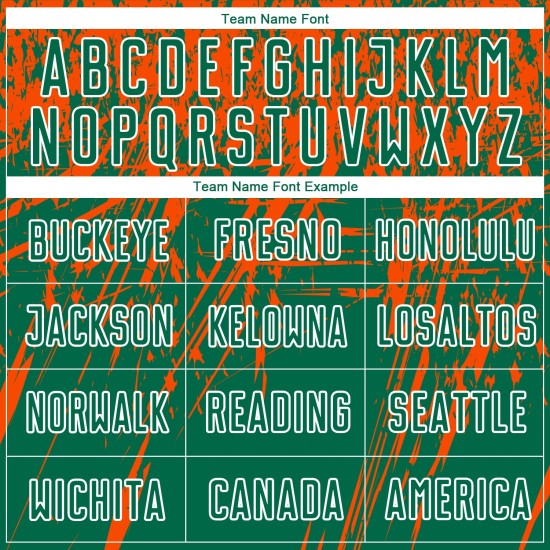 Kelly Jersey Sublimatie Uniform Voetbal Oranje-Wit Aangepast Groen Kelly Jersey Sublimatie Uniform Voetbal Oranje-Wit Aangepast Groen