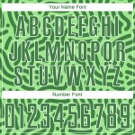 Voetbal Neon Sublimatie Jersey Kelly Groen Aangepast Uniform Groen-Wit Voetbal Neon Sublimatie Jersey Kelly Groen Aangepast Uniform Groen-Wit