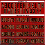 Jersey Uniform Rood Custom Sublimatie Goud Voetbal Zwart-Oud Jersey Uniform Rood Custom Sublimatie Goud Voetbal Zwart-Oud