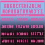 Roze-zwart licht voetbalshirt met lange mouwen en vervaagde mouwen, op maat gemaakt, sublimatieblauw uniform