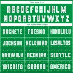 Wit aangepast groen uniform Kelly voetbal sublimatie shirt