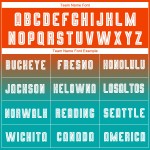 Sublimatie Oranje Fade Wit-Aqua Mode Voetbal Mouw Uniform Jersey Aangepast Lang Sublimatie Oranje Fade Wit-Aqua Mode Voetbal Mouw Uniform Jersey Aangepast Lang