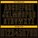 Jersey Fade Fashion Voetbaluniform Aangepaste Krijtstreep Sublimatie Goud Zwart