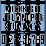 Aangepast zwart blauw-wit shirt sublimatie uniform lijn licht voetbal Aangepast zwart blauw-wit shirt sublimatie uniform lijn licht voetbal