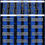 Uniform Line Custom Thunder Blauw-Wit Zwart Jersey Voetbal Sublimatie Uniform Line Custom Thunder Blauw-Wit Zwart Jersey Voetbal Sublimatie